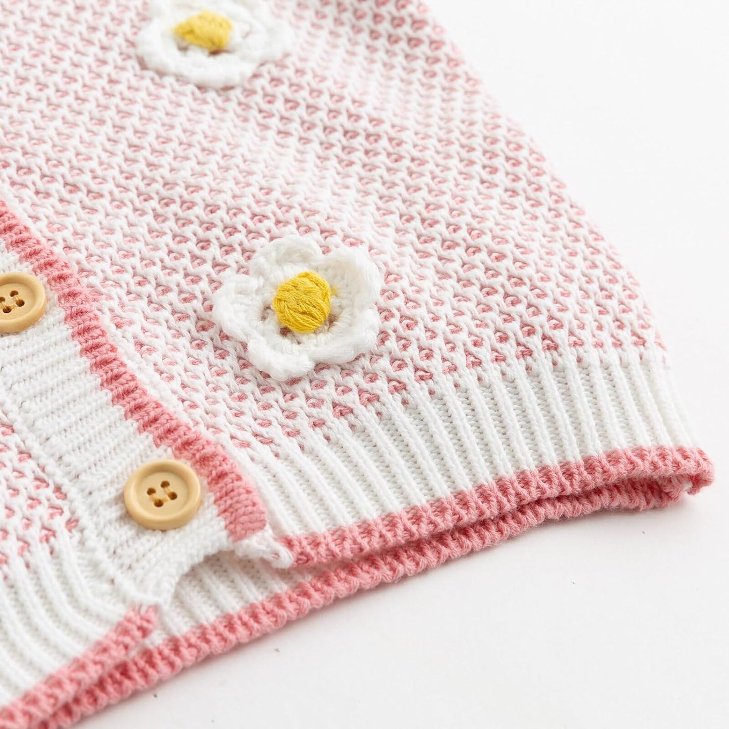 Baby Sweater Cable-Knit Baby Cardigan Coat for Autumn Fall 3M-3T