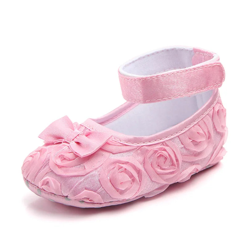 1 Pair  Baby Shoes Prewalker Toddlers Moccasins First Walkers Newborn Girls Footwear Infant Sneakers Princess Lace