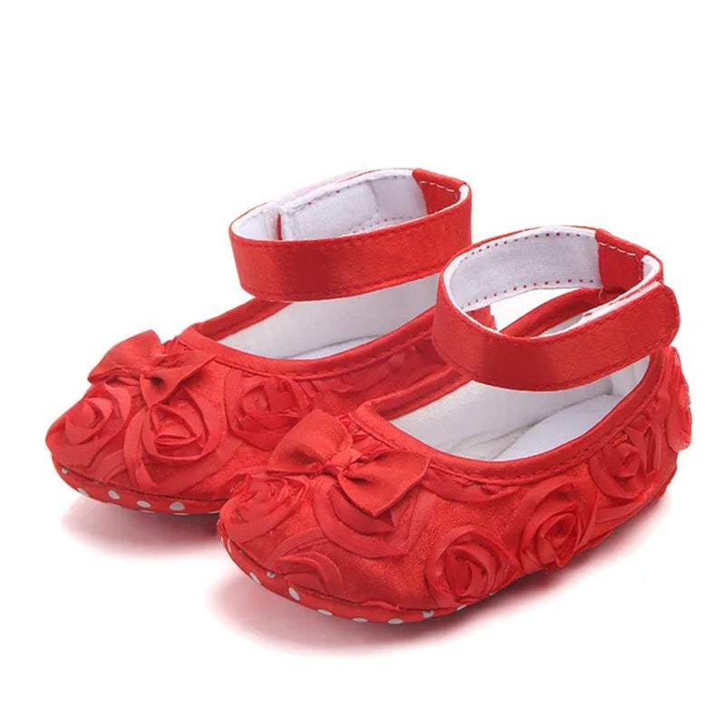 1 Pair  Baby Shoes Prewalker Toddlers Moccasins First Walkers Newborn Girls Footwear Infant Sneakers Princess Lace