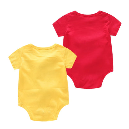 Yummz Tomato Ketchup Yellow Mustard Red and Yellow Bodysuit Baby Boy Twins Baby Clothes Twins Baby Boys Girls DS9