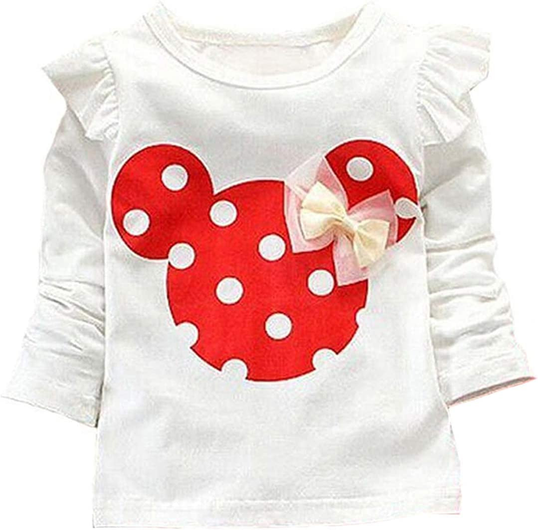 Cute Toddler Baby Girls Clothes Set Long Sleeve T-Shirt and Pants Kids 2Pcs Outfits