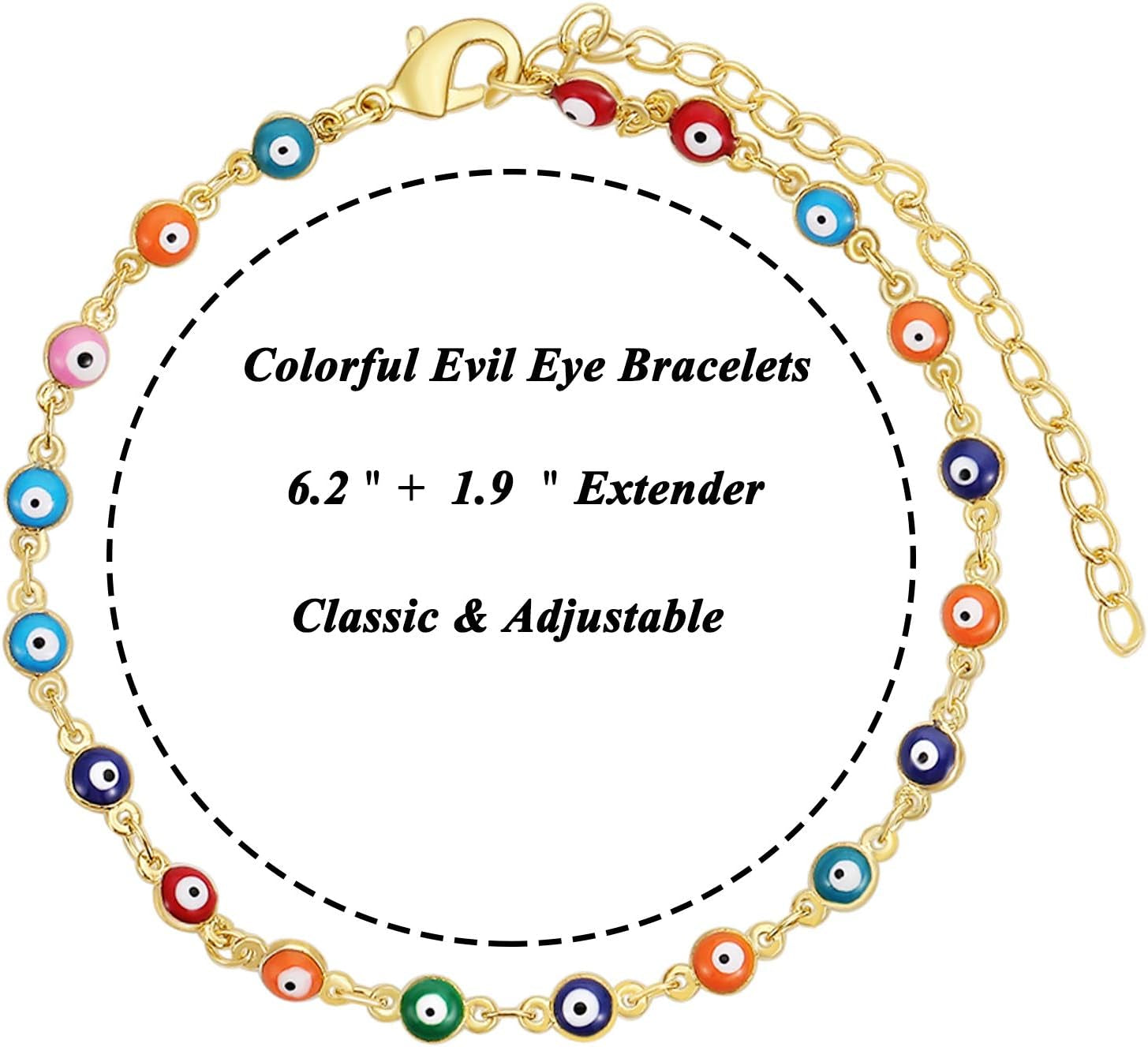 Evil Eye Bracelets Evil Eye Anklet Bracelets for Women Rakhi Bracelet for Brother Sister Evil Eye Beaded Bracelet for Teen Girls Red Protection Bracelet Mal De Ojo Bracelet for Men Jewelry Gifts