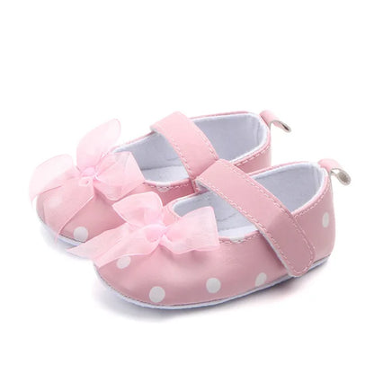 1 Pair  Baby Shoes Prewalker Toddlers Moccasins First Walkers Newborn Girls Footwear Infant Sneakers Princess Lace